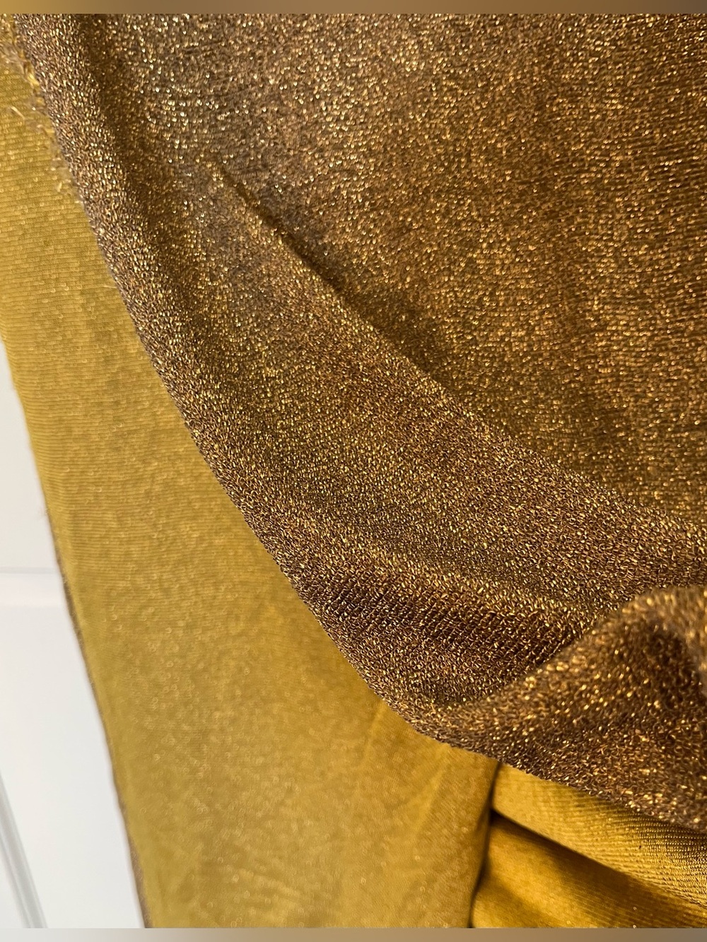 Luxur 1.9 metres gorgeous rich bronze metallic jersey fabric. Made in France.